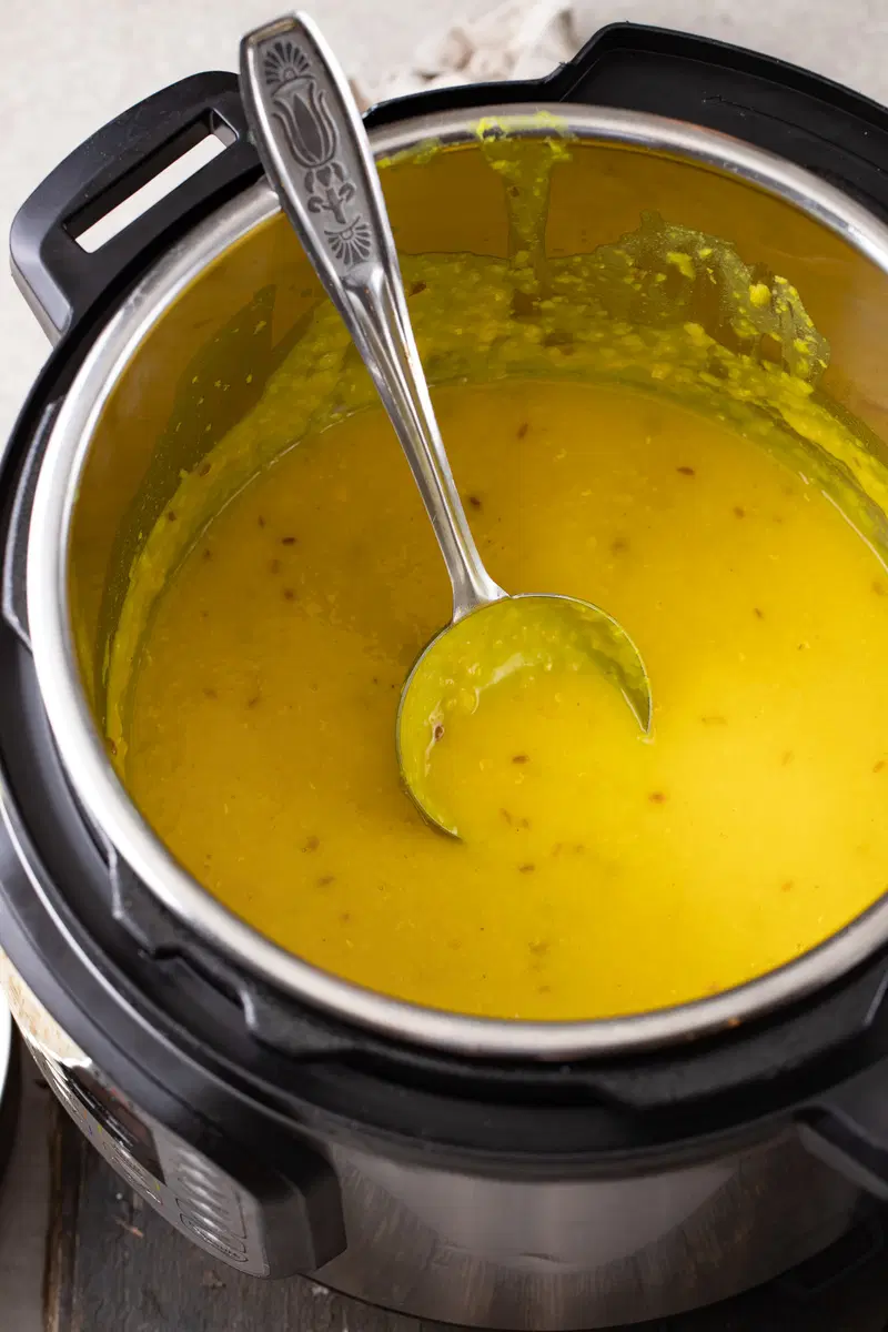 Dal in the pressure cooker