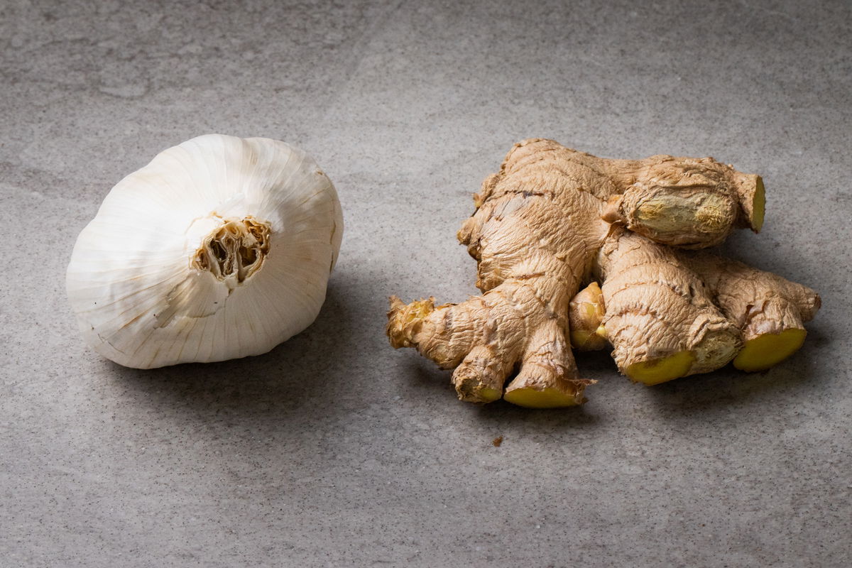 Garlic and ginger