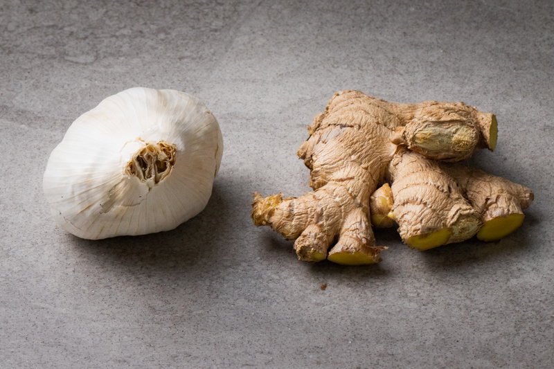 Garlic and ginger