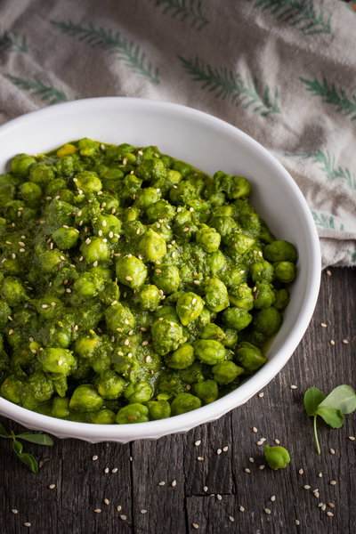 Lila Chana Nu Shaak | Green Garbanzo Bean Shaak