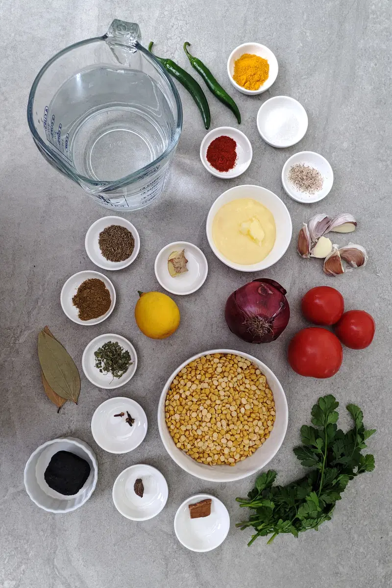 Ingredients of chana dal