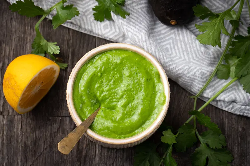 Avocado cilantro chutney
