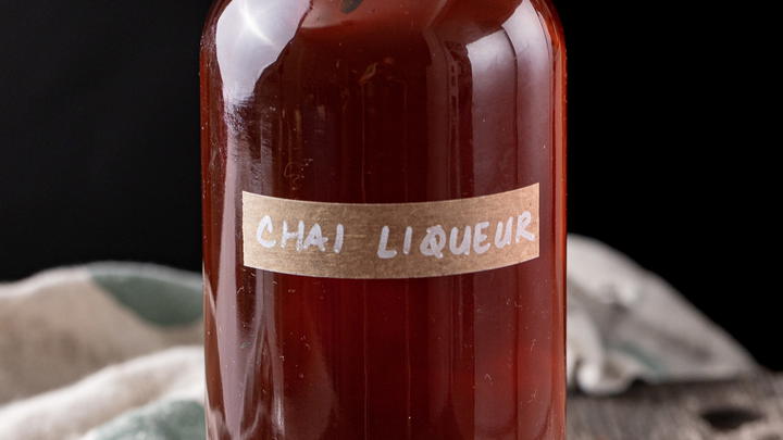 Chai liqueuer in a bottle