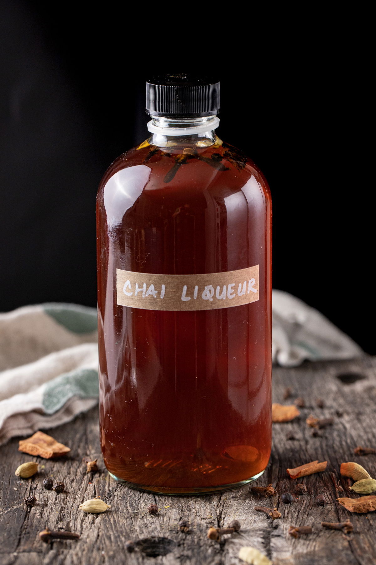 Chai liqueuer in a bottle