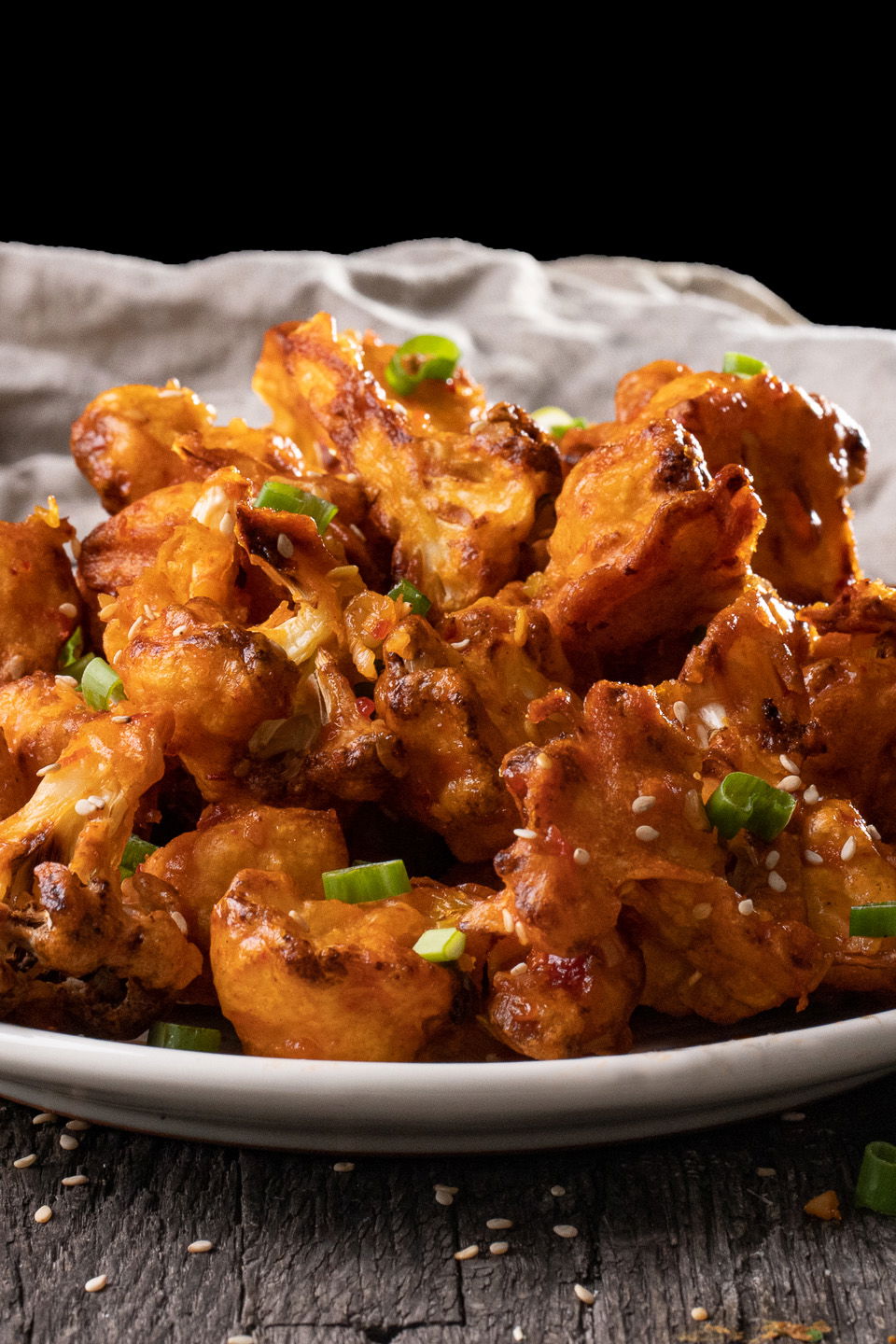 Lasuni Gobi | Air Fryer Garlic-Cauliflower