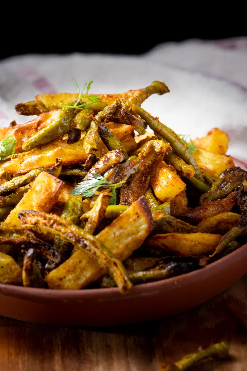 Tindora and potato fry