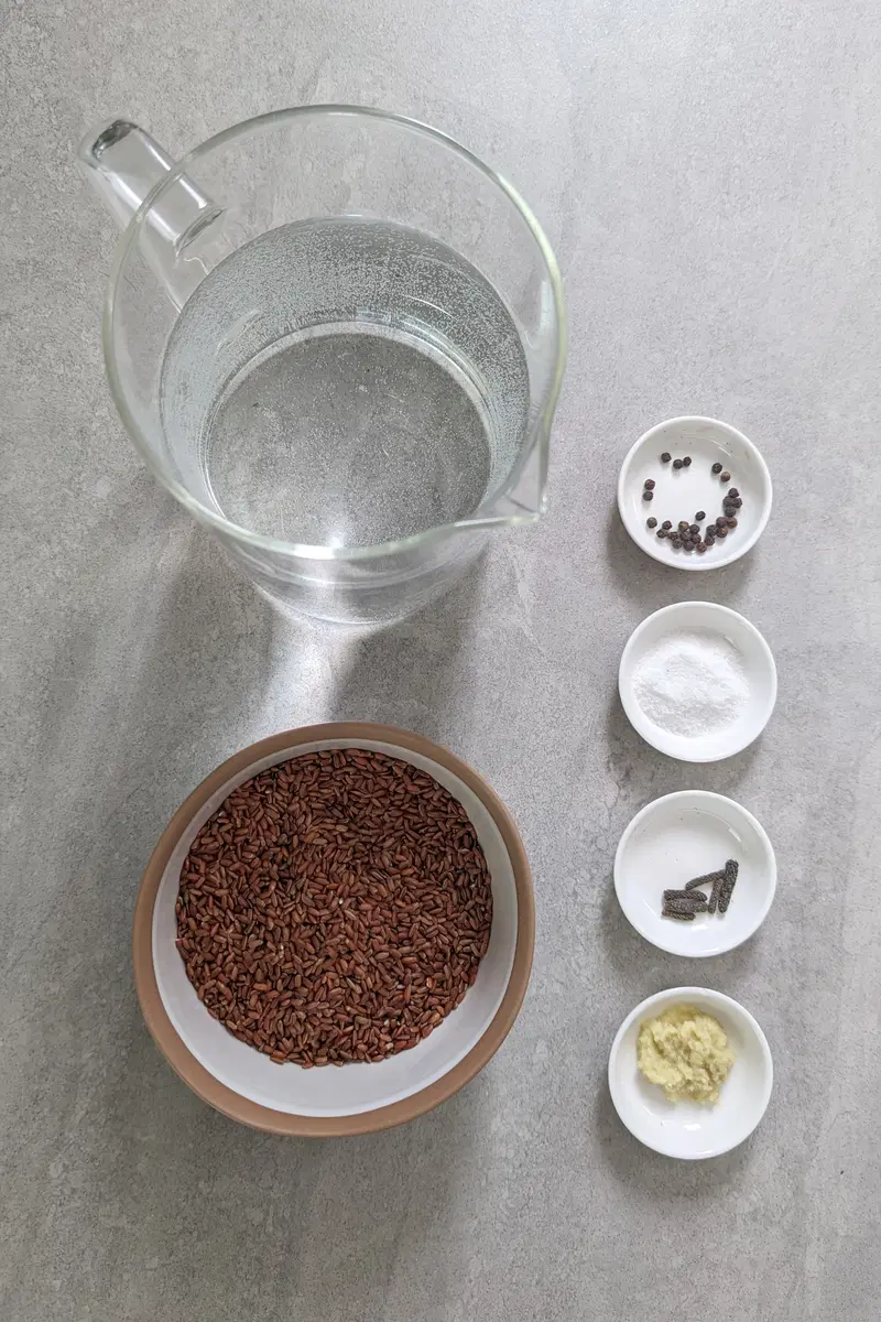 Ingredients for yavagu