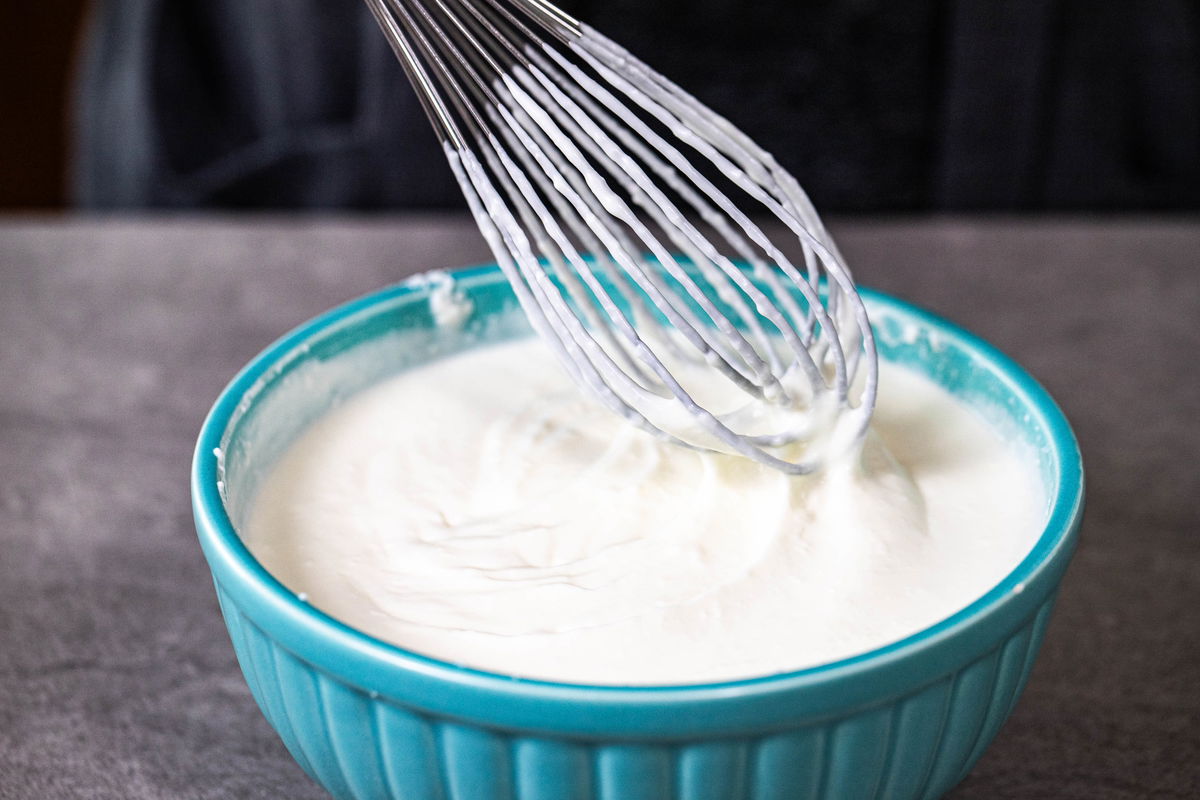 Whisking the dahi