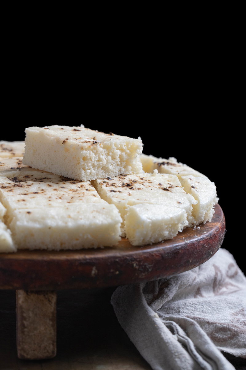 Dhokla on a stand