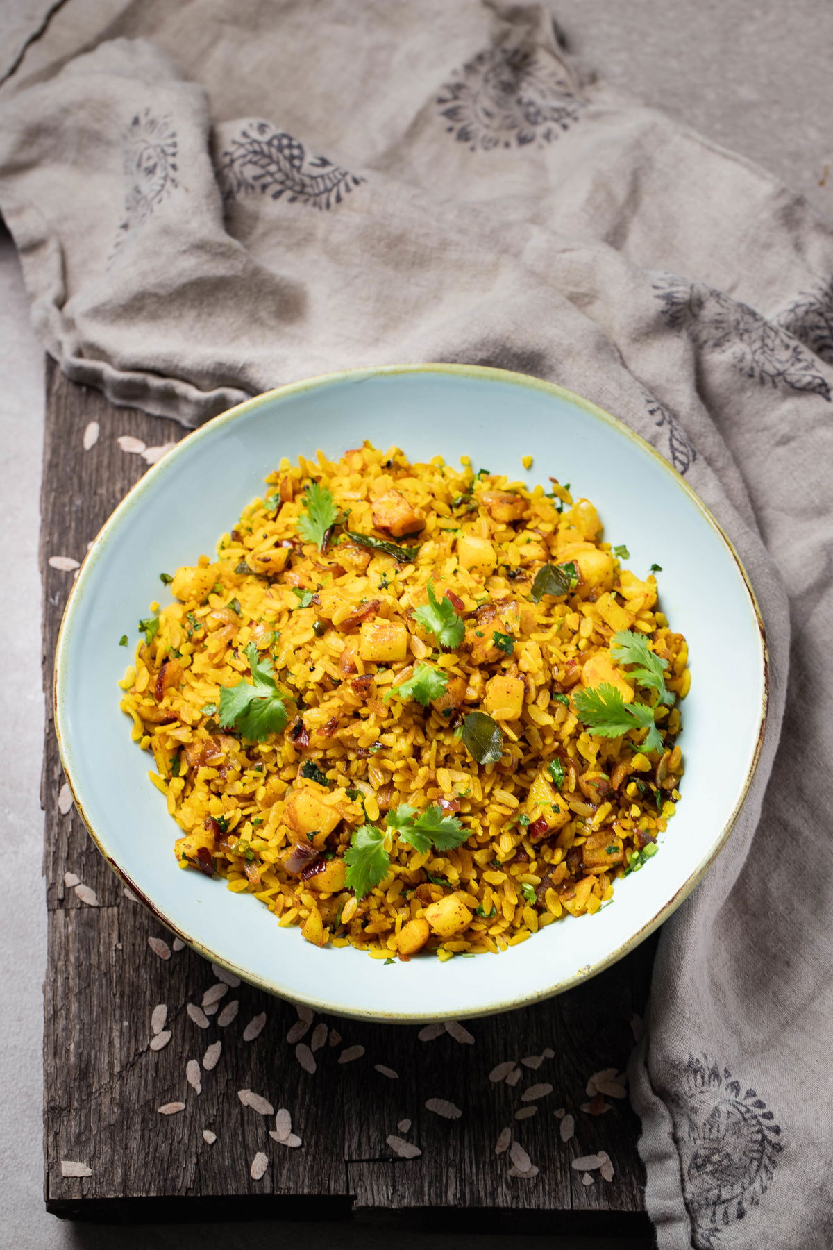 Full bowl of poha.