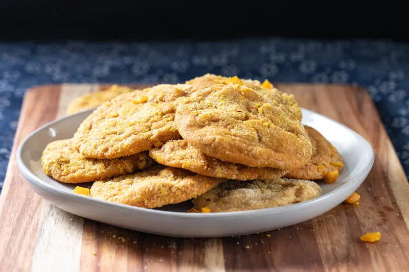 Plate of mango cookies