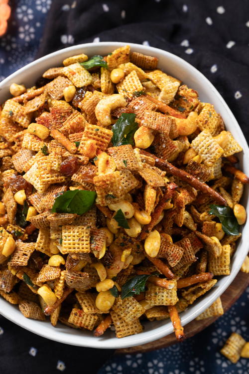 Chex Chevdo | Indian Spiced Chex Mix