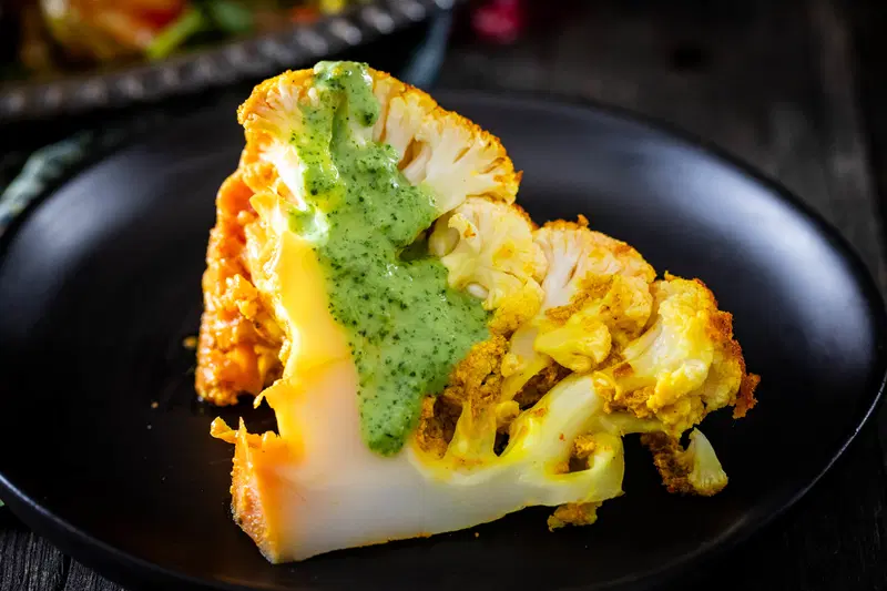 Serve with tandoori roasted cauliflower