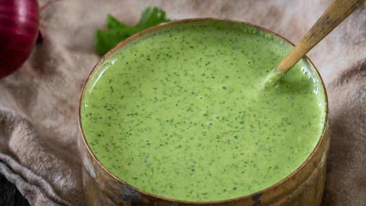 Cilantro yogurt sauce