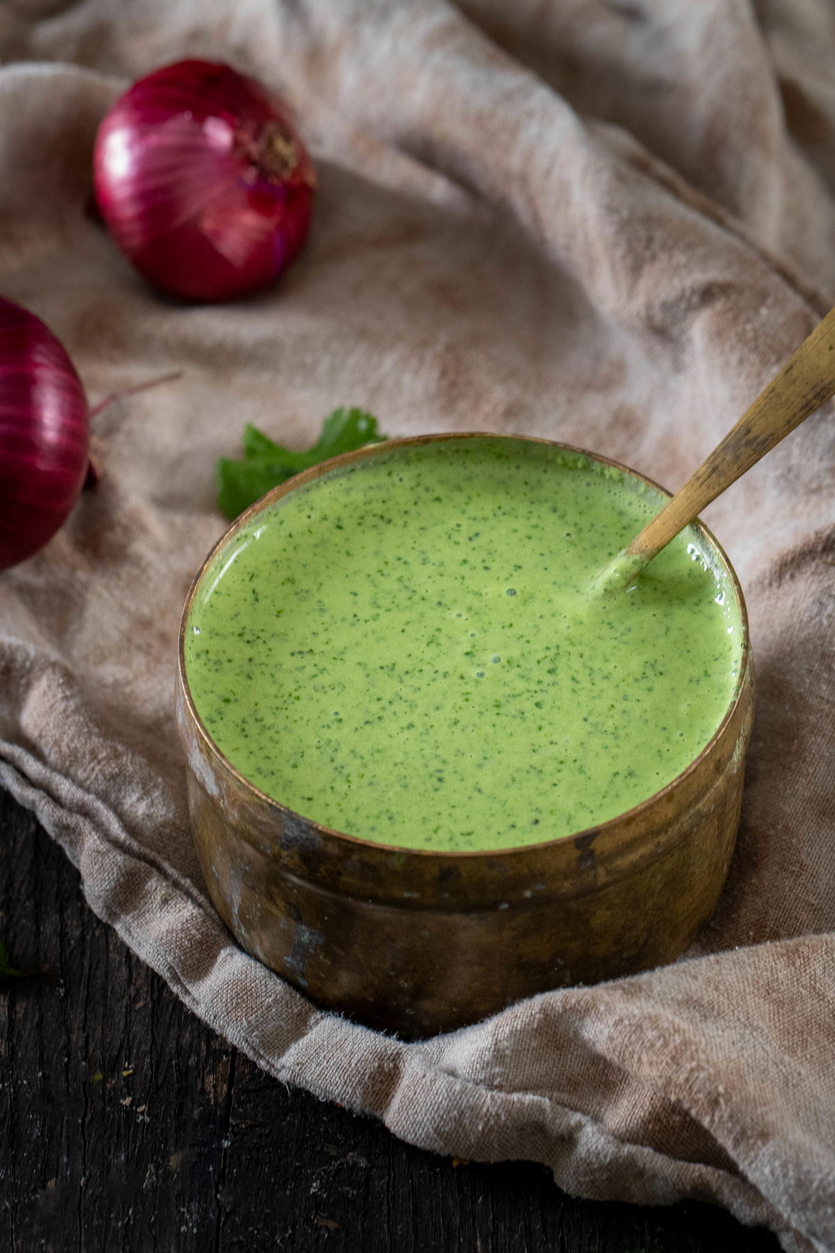 Cilantro yogurt sauce
