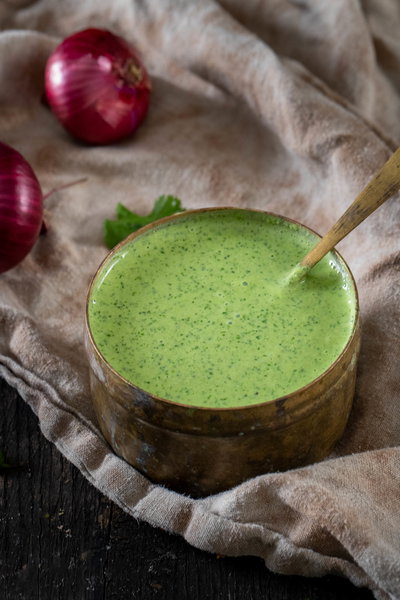 Cilantro yogurt sauce