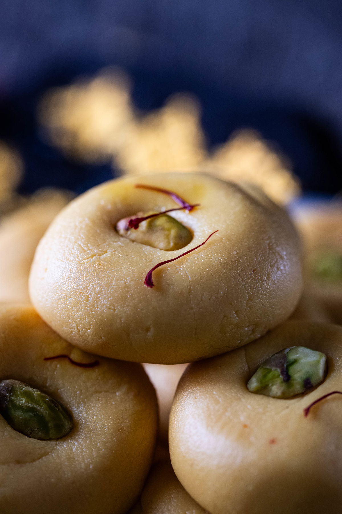 Kesar Peda | Saffron Milk Fudge