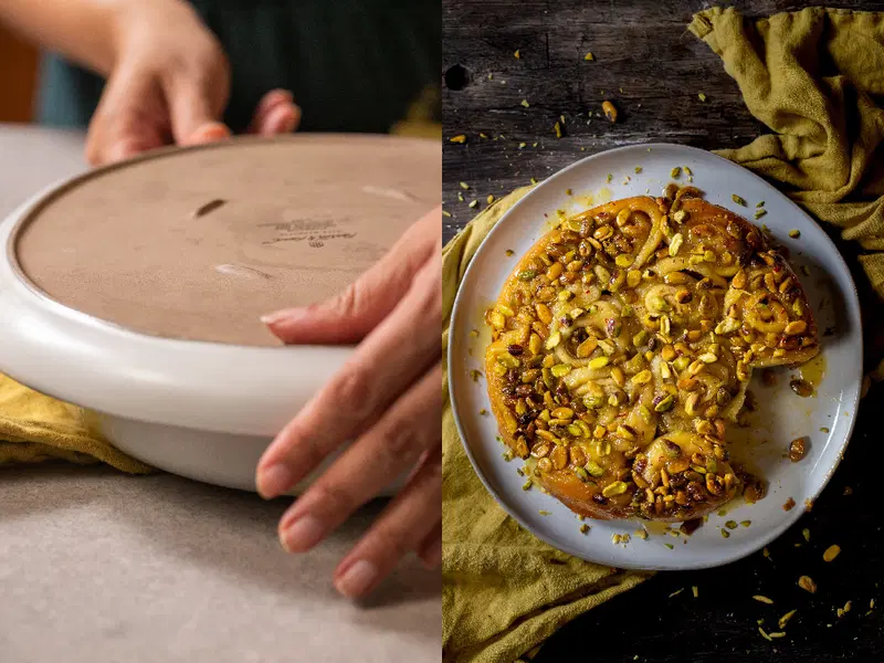 Step 9: remove the buns from the pan.