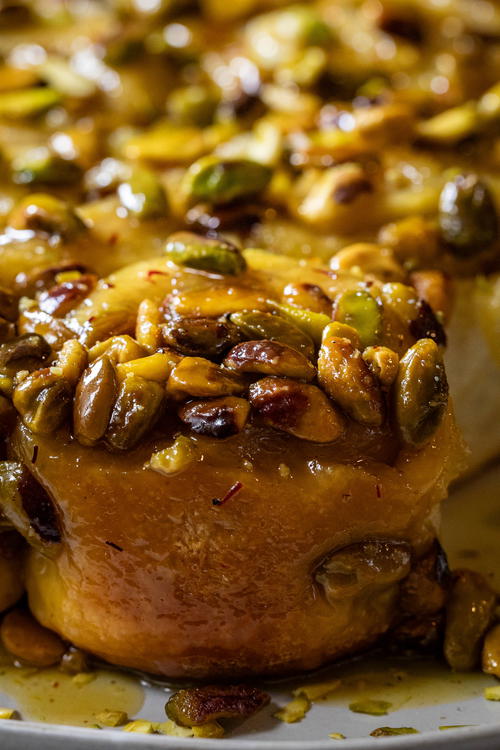 Pistachio Sticky Buns (Egg-Free)