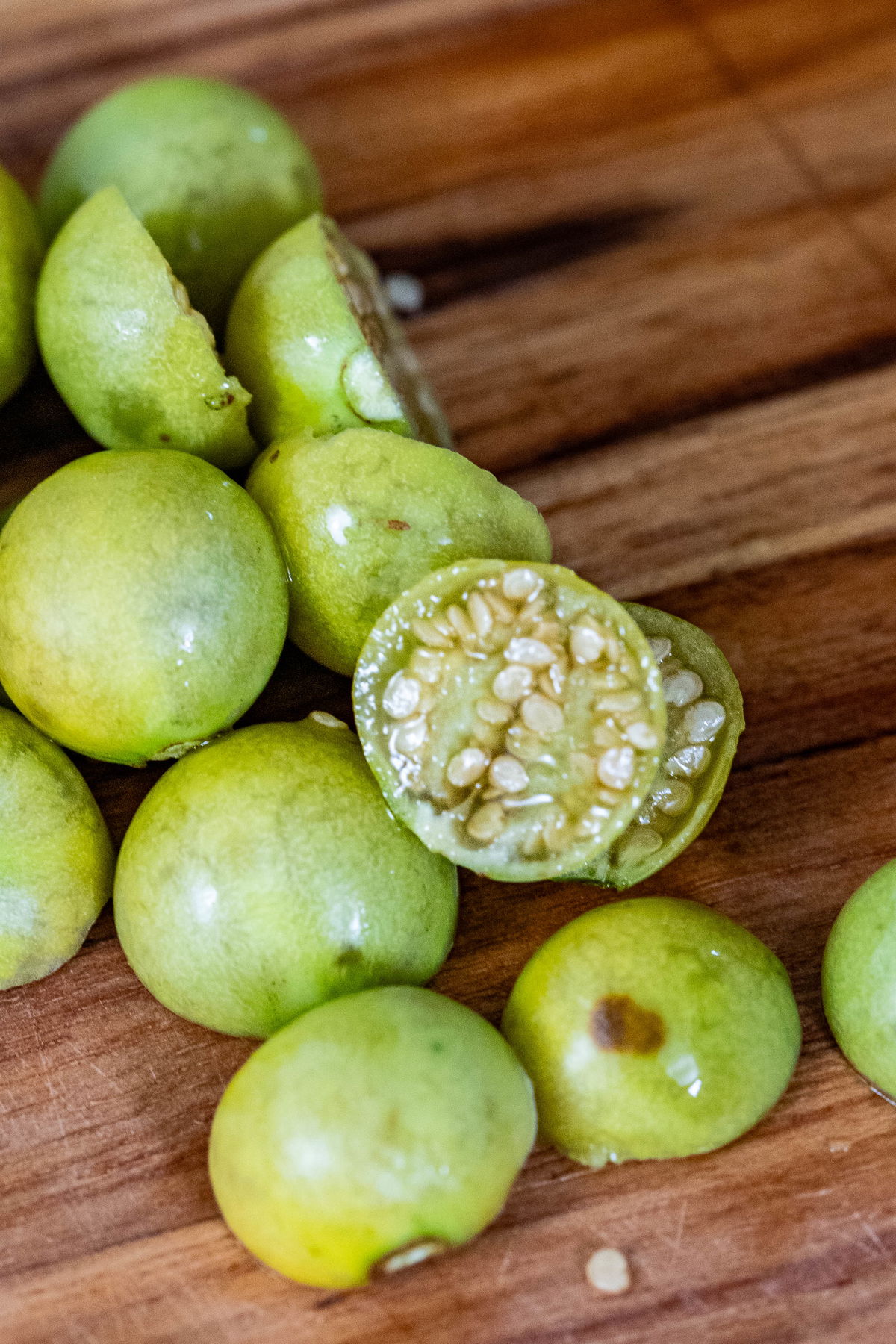 Close up of turkey berries.