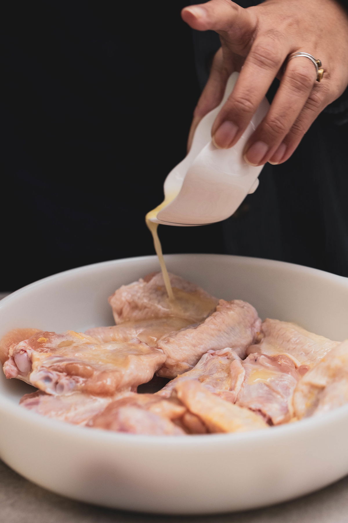 Drizzle with butter.