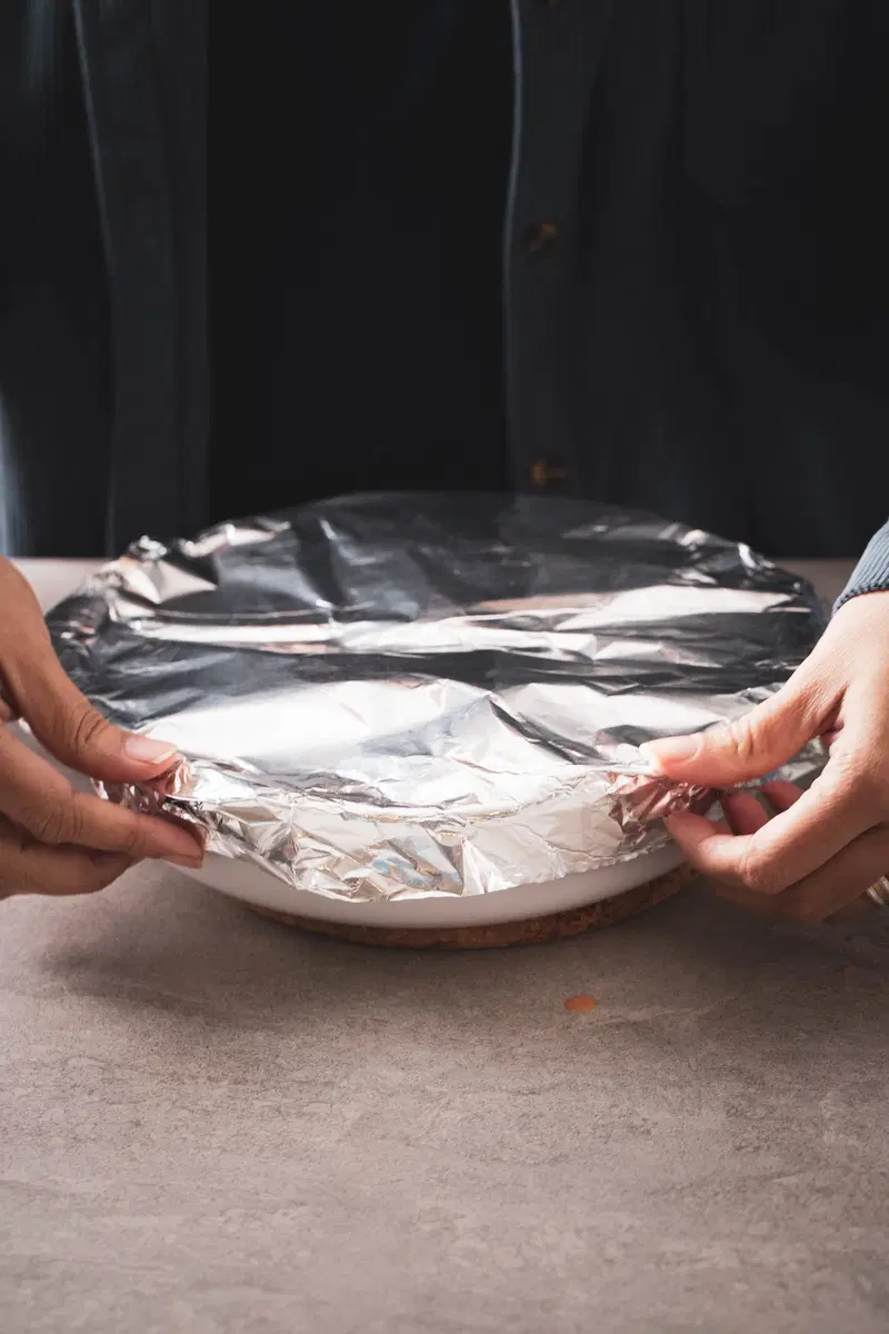 Cover with foil and bake.