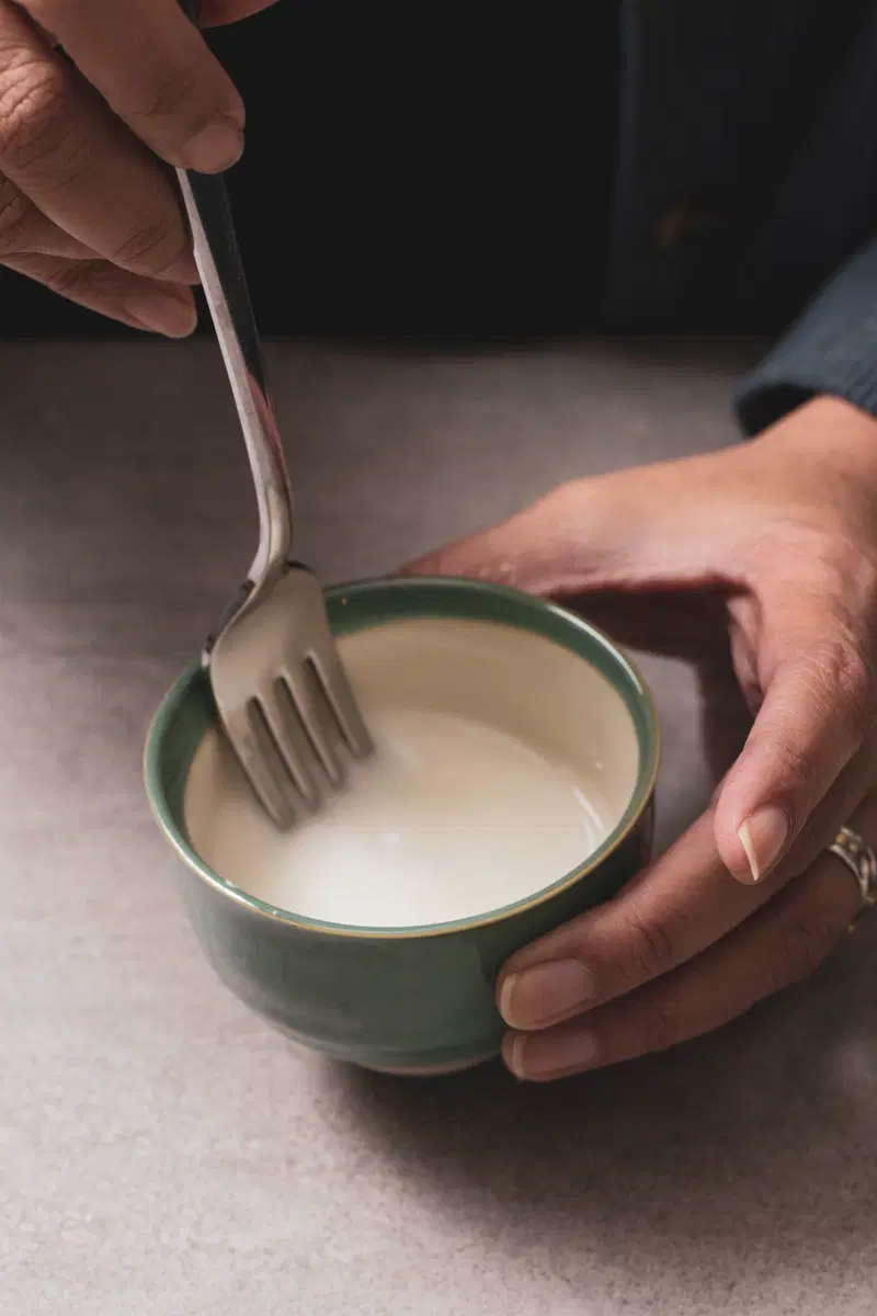 Stir the cornstarch into the water to form the slurry.