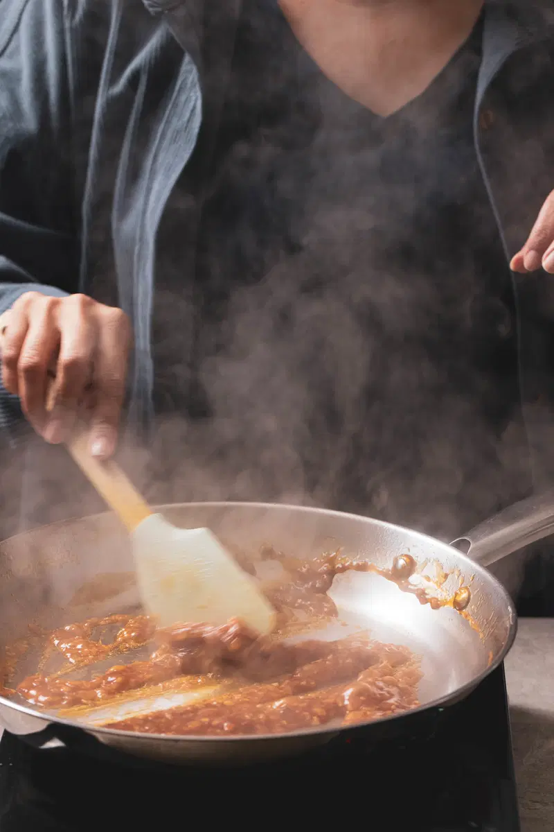 Stir to prevent burning.