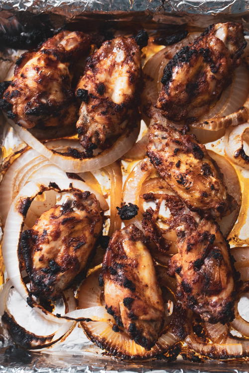 Broiled Curry Chicken Wings | Garam Masala Wings