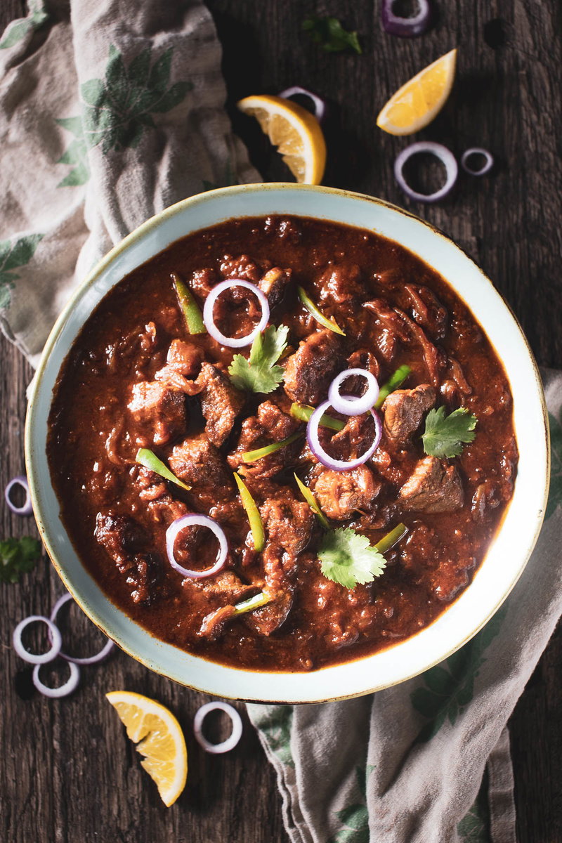 Full bowl of lamb bhuna
