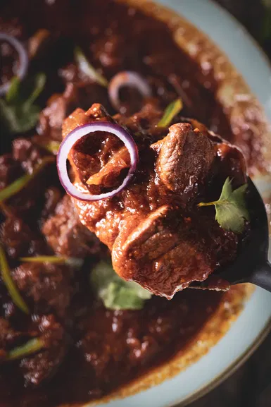 Lamb bhuna or bhuna gosht