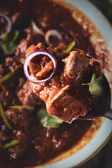 Lamb bhuna or bhuna gosht