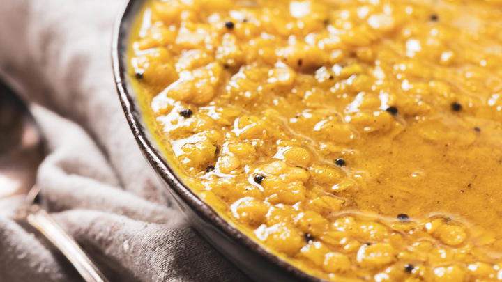 A warm bowl of masoor dal.