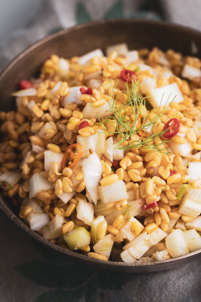 Methi na kachumbar with fennel